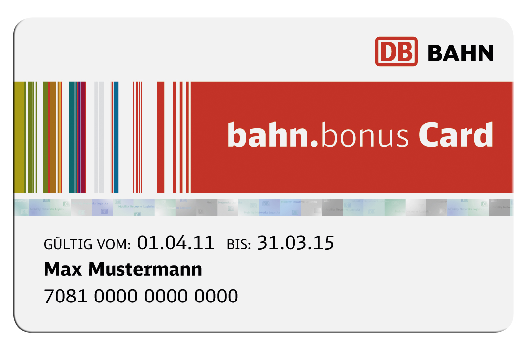 BahnBonus Card. Foto: Deutsche Bahn AG