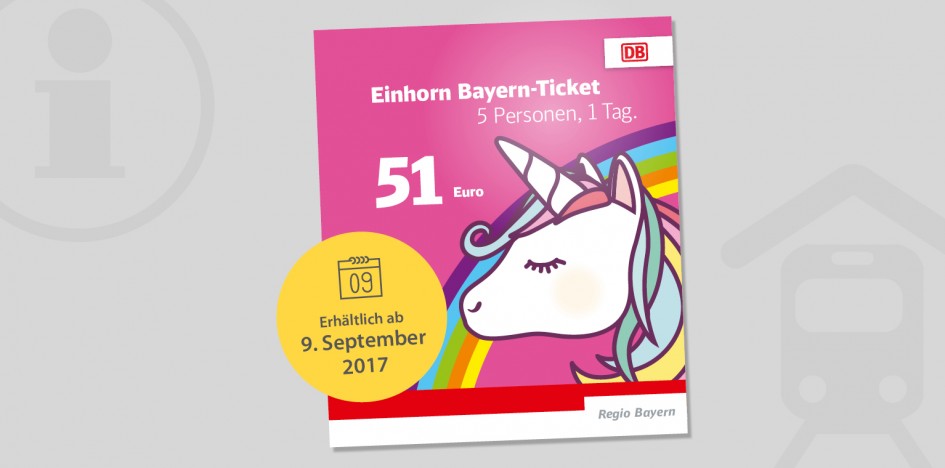 Einhorn Bayern-Ticket