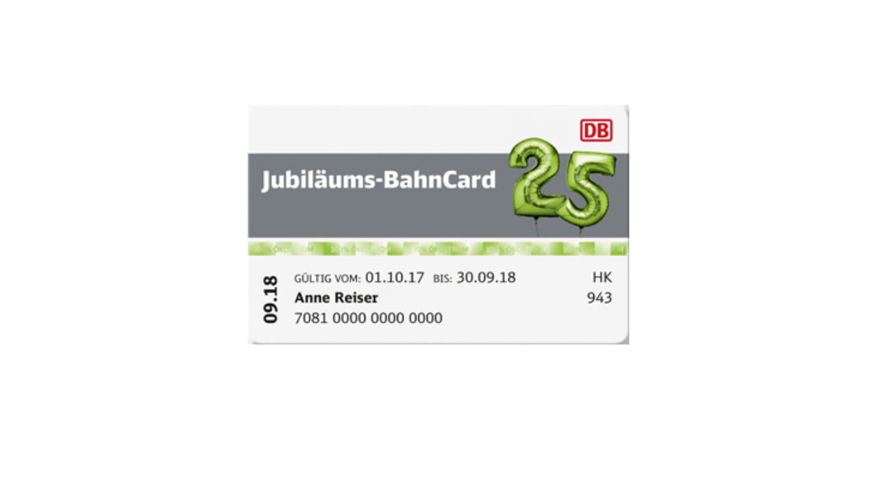 Jubiläums-BahnCard