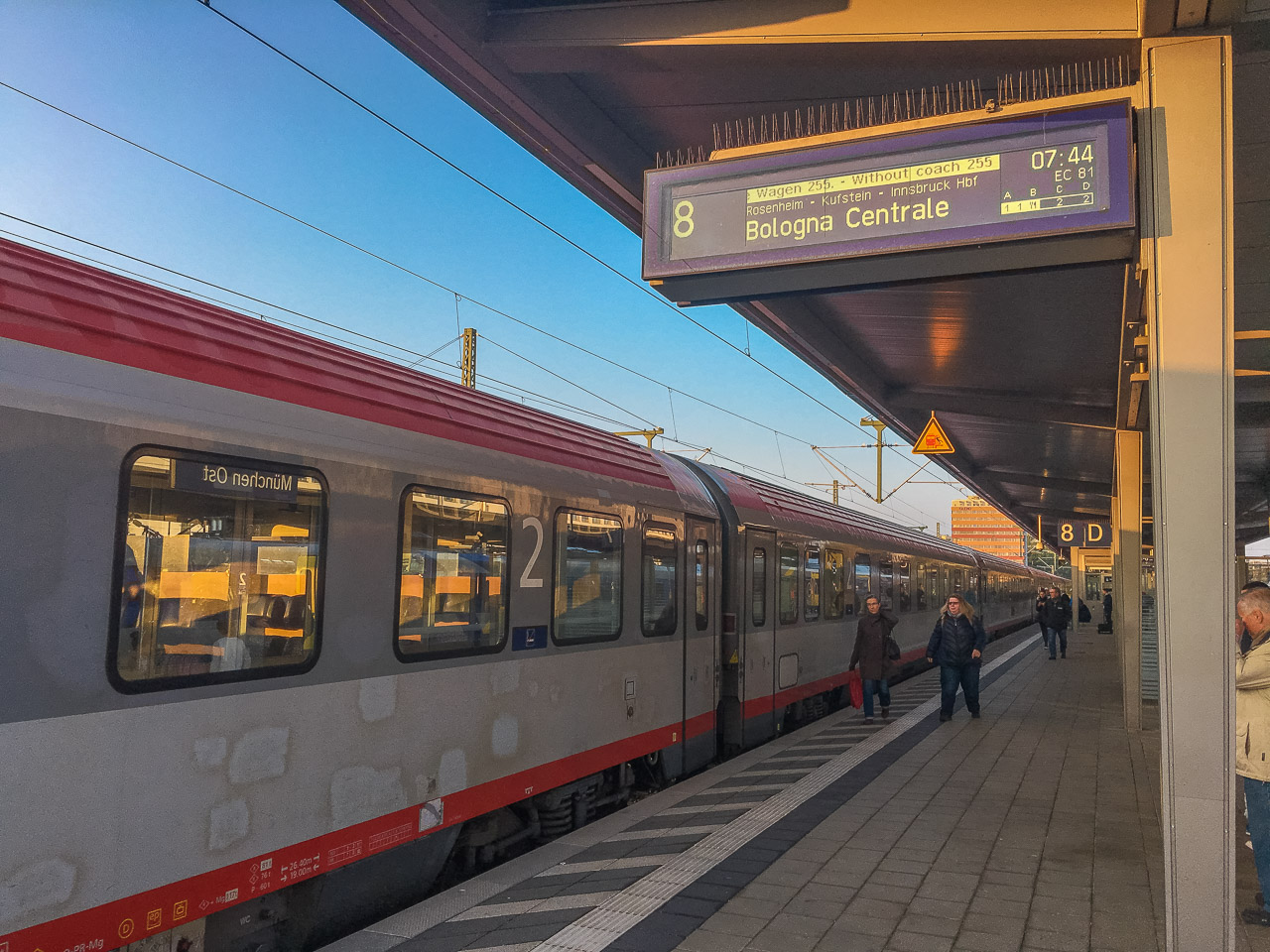 Zug München Italien